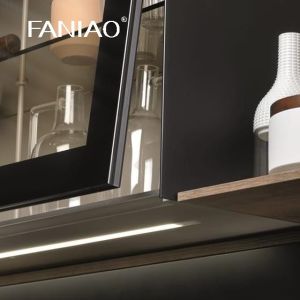 Custom Modern Design Melamine Villa Kitchen Cabinets Set With Island