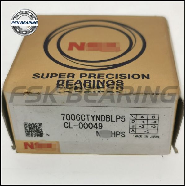 Open Type 7006CTYNDBLP5 Double Row Angular Contact Ball Bearing ﻿30x55x13 mm Super Precision