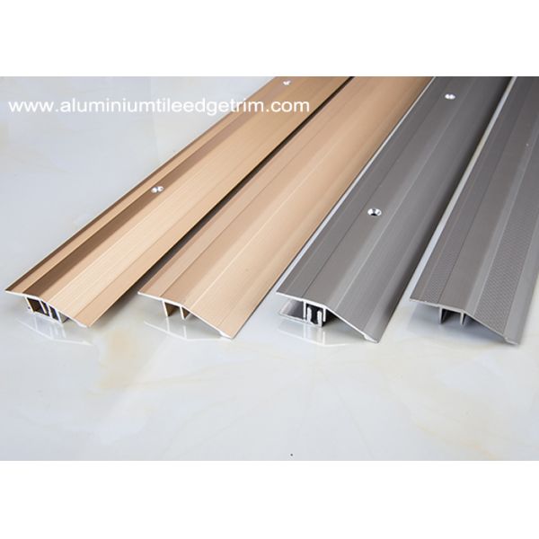 Anodized Aluminium Floor Border Trims With Rail For Floor Expansion Joint