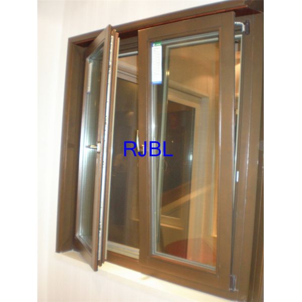 Buy Italian Style Arched Top Wood Clad Aluminum Windows For Saudi Arab Market at wholesale prices