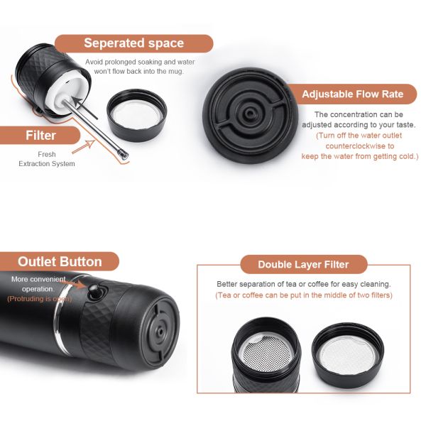 STARESSO the new fashion trend of coffee drinks Kongfu Vacuum Bottle SP-400