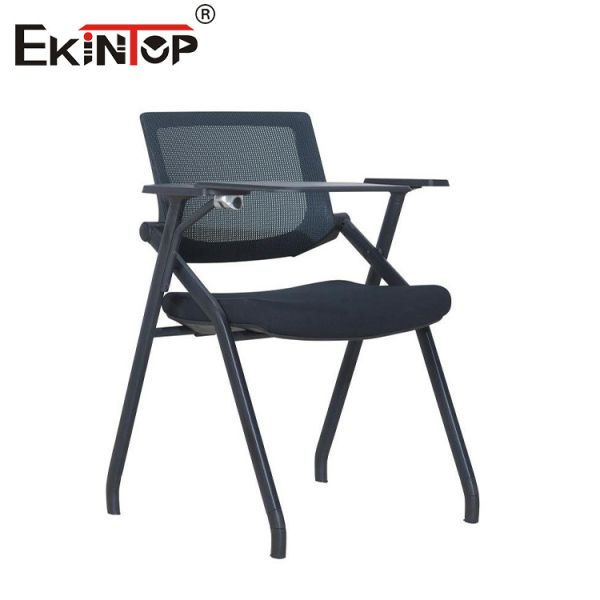 Buy Mesh Back Writing Pad Foldable Training Room Chair Lightweight at wholesale prices