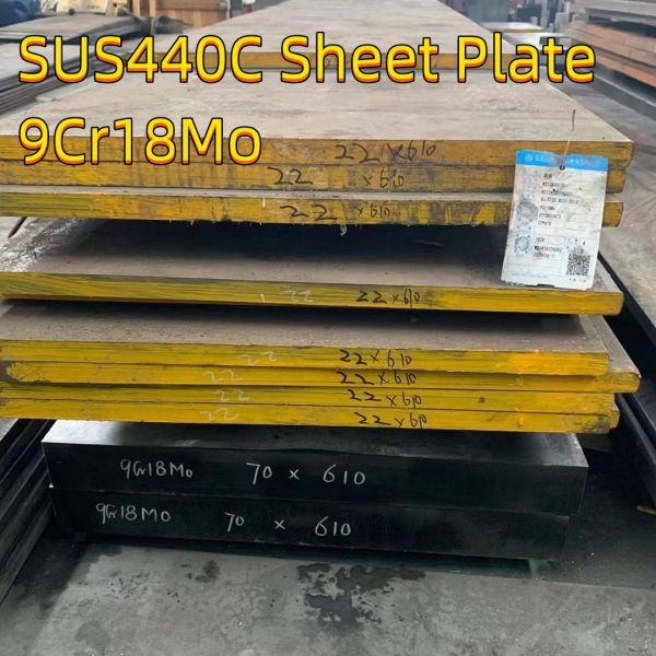 High Carbon Martensitic Stainless Steel Sheet SUS440C 9Cr18MoV 1 - 30mm For Knife