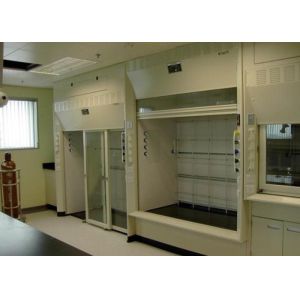 Custom Made Floor Mounted Walk In Fume Hood With Microprocessor Control System