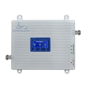 China IP40 300M2 900 1800 2100mhz Triple Network Signal Booster on sale