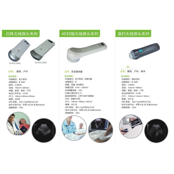 Portable Ultrasonic Diagnostic Devices Type wireless ultrasound with convex probe