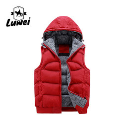 China Custom Utility Warm Thick Waistcoat Utility Cotton Stand Collar Zipper