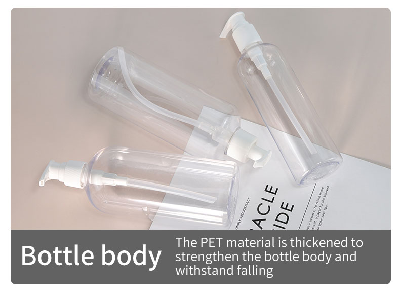 PET Square Hand Wash Bottle 500ml / 300ml Empty Foam Pump Bottles For Lotion Shampoo Conditioner