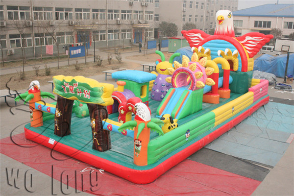 big new kids inflatable bouncer with slide