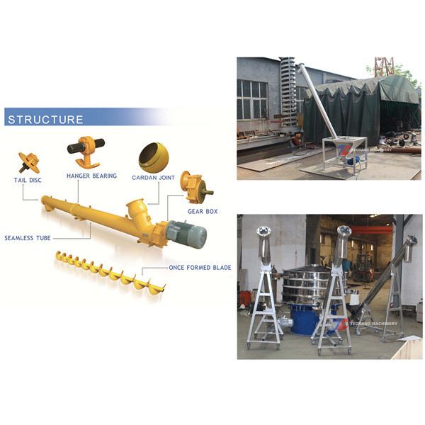 Buy Concrete Powder Long Distance Helical Tubular Screw Conveyor at wholesale prices