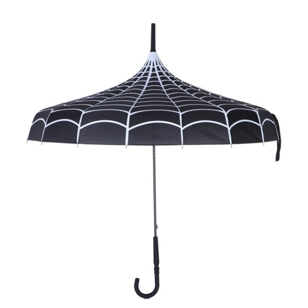 Buy 16 Ribs Special Retro Pagoda Umbrella ABS Hook Handle at wholesale prices