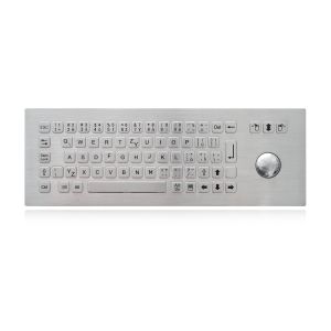IP65 Static Rated Kiosk Keyboard With Trackball Vandal Resistant Keyboard
