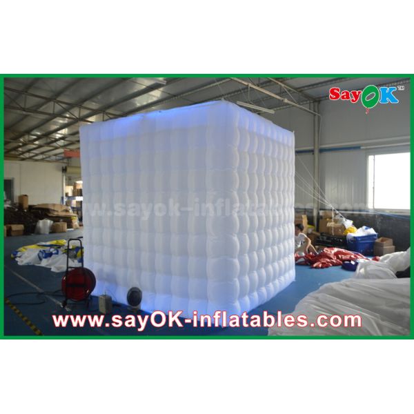 Funny Photo Booth Props Shopping Mall Two Doors Wedding Inflatable Photo Booth Portable With Led