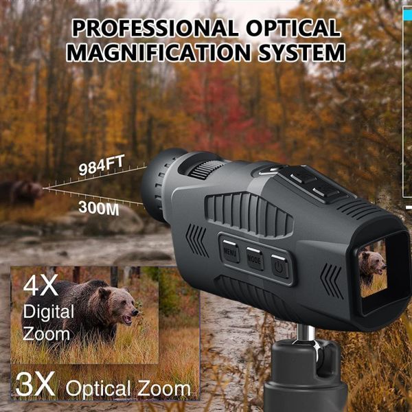Buy Red Low Light Digital Infrared Goggles Binoculars Hunting Night Vision at wholesale prices