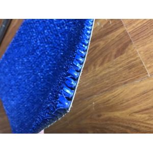 15mm Waterproof PE Grass Door Mat Artificial Plastic Grass Carpet Blue Color