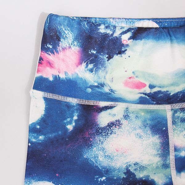 CPG Global Women's Gyg Legging Sport Running Pants Yoga Starry Blue Print Slim Fit HK27