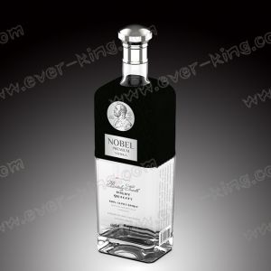 Luxury Spirit Flint Glass Bottle 1000ML For Vodka