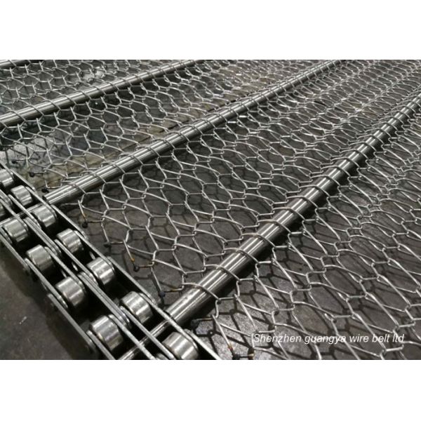 Baking Alkali Resisting Metal Conveyor Belts SS201 SS316L Wire Conveyor Belt
