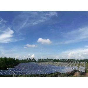 Silver Solar Panel Ground Mounting Systems Support Structure Photovoltaic Stents