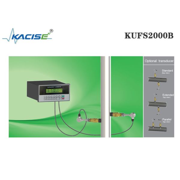 KUFS2000B Panel Mount Insertion Ultrasonic Flow Meter Installed In Instrument