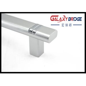 Solid 320mm Aluminum Kitchen Cabinet Handles , Silver Zinc Assembly Aluminium D