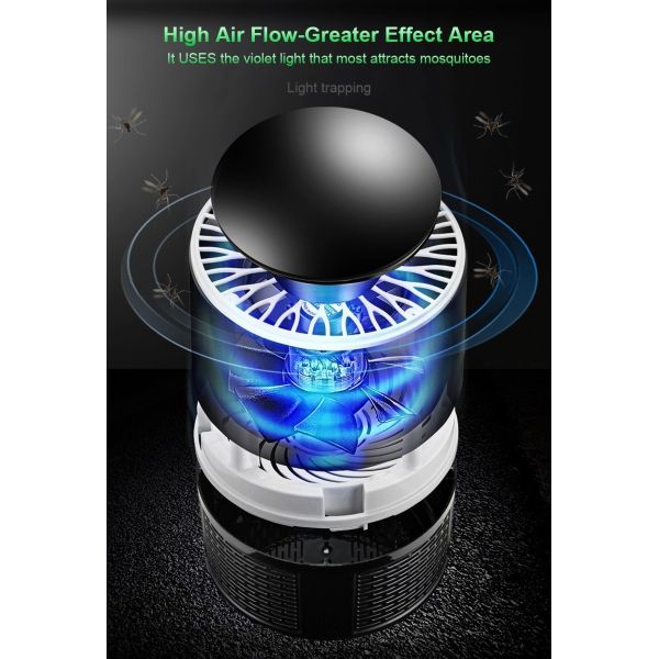hot sales design USB professional pest control mosquito killer lamp plastic electric fly killer with wave light
