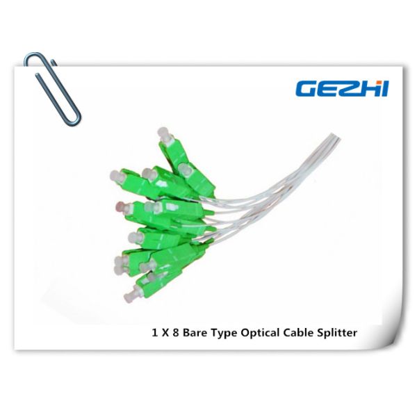 1 X 8 Bare fiber type fiber optic PLC splitter