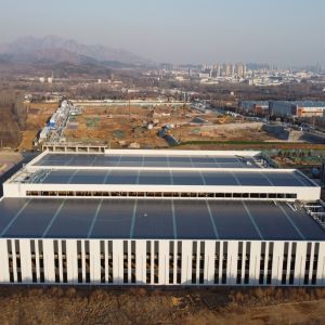 Q235B Prefabricated Steel Warehouse with Glass Wool Panels