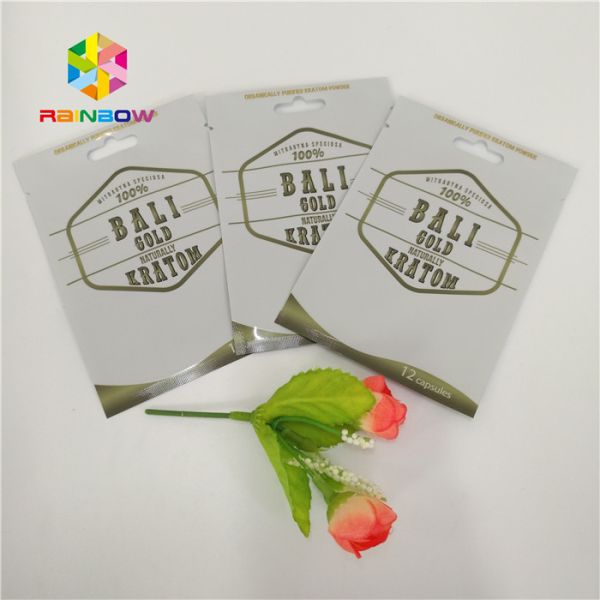 Herbal Capsule Aluminum Foil Packaging 3g 5g 10g Moisture Pouch Customized Size