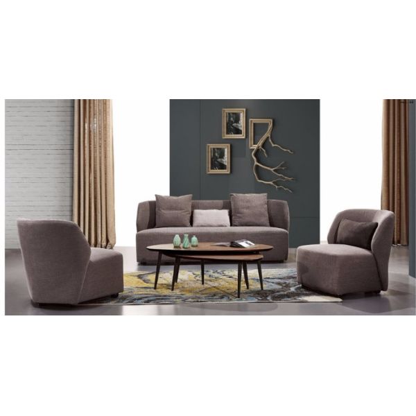 Buy Ash Color Oval Wood Coffee Table , Living Room Coffee Table 1200 * 600 * 400mm at wholesale prices