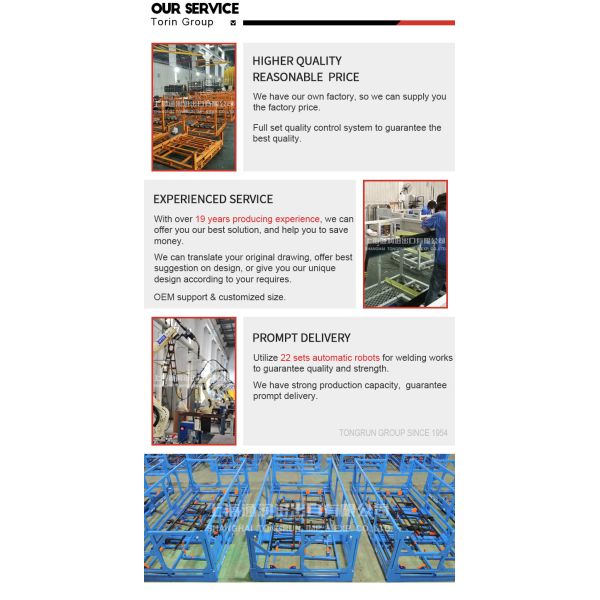 Torin DZ105 High Quality Heavy Duty Warehouse Pallet Auto Parts Shelf Metal Pallet Wire Mesh Container