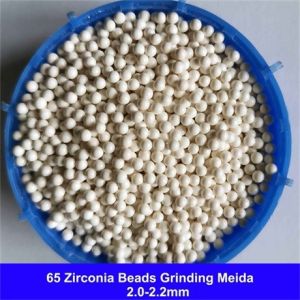 65 Zirconia Grinding Media Zirconium Silicate Beads 1.8-2.0mm 2.0-2.2mm For