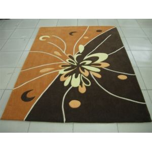Quality Flower Handtufted Acrylic Area Rug Carpet 2000G/SQM for sale