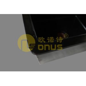 Chemical resistance epoxy resin undermount sink black color for chemistry