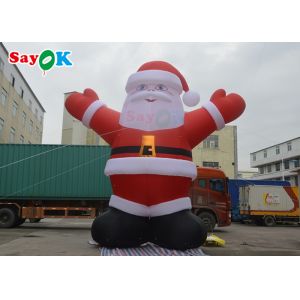China Entertainment 6m PVC Inflatable Christmas Santa Claus Yard Decorations on sale