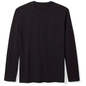 Men′s Regular-Fit Long-Sleeve T-Shirt with Pocket