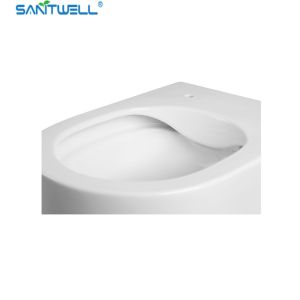 Sanitwell SWJ1125 Bathroom wc white toilet bowl rimless flush
