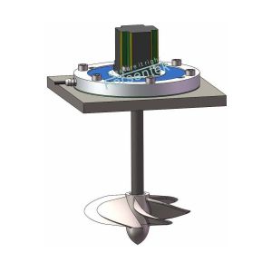 Through hole torque transducer for agitator torque measurement