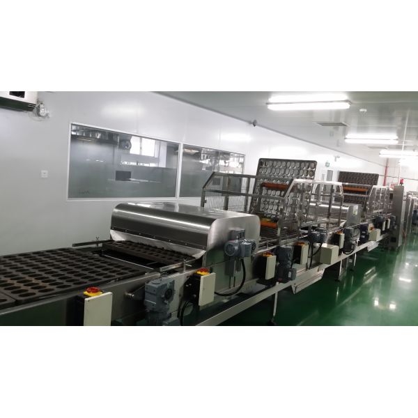 CE 300KG/H 25CM insulation Tunnel Oven Automatic Cake Production Line