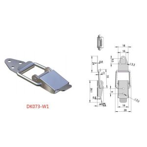 DK071 Nickel plated Stainless Steel Toggle Latch With Safety Hook