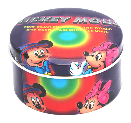Mickey Mouse Empty Gift Tin Box , Disney Tin Can For Gift Packaging With Lid