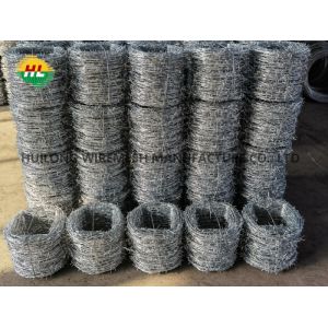30feet Length Galvanized Barbed Wire 25kg Roll For Agriculture
