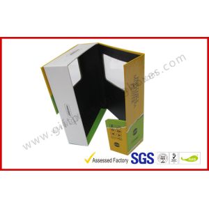 Transparent Window Electronics Gift Packaging , Printed Paper Standard Magnetic