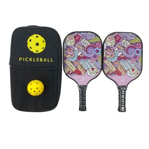 Rackets Custom Printed Pickleball Paddles Carbon Fiber Head Graphite