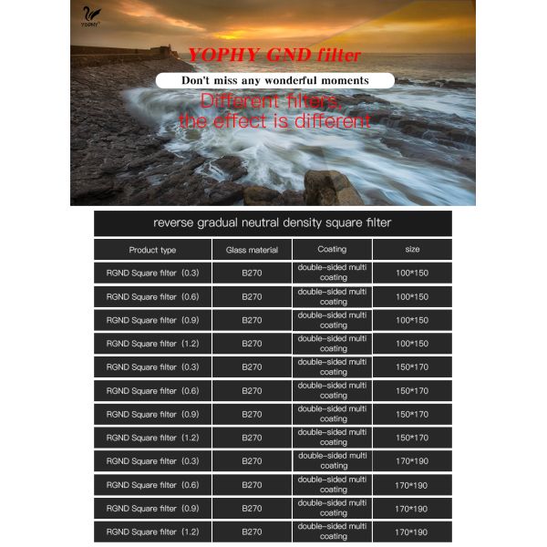 Double Sided Camera Lens Effect Filters , B270 Glass Digital Photography Filters