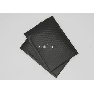 Matte Black Metallic Shipping Bubble Mailers 6x9 Inch Waterproof For Mailing