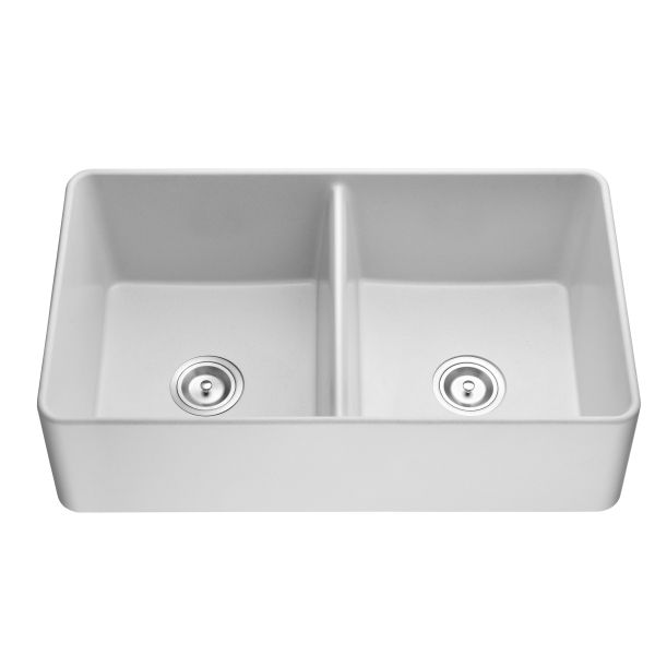 Buy 33 Inch Double Bowl Farmhouse Kitchen Sink/Composite Granite Sink at wholesale prices
