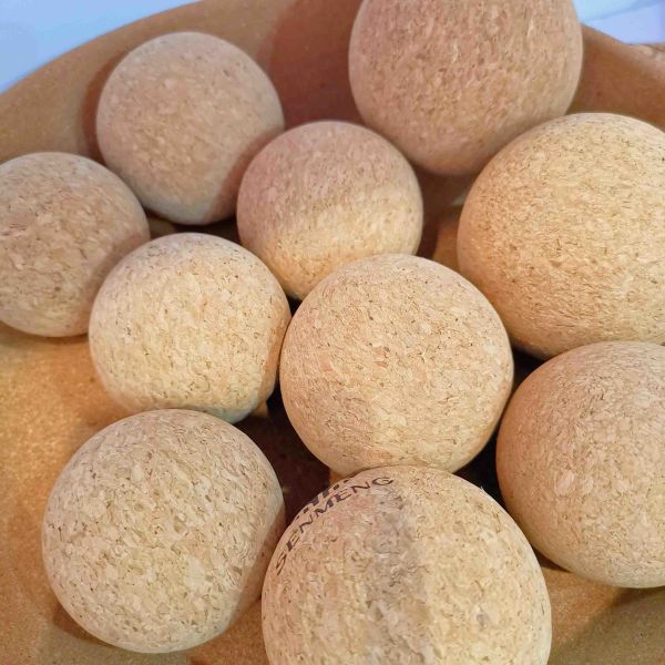 Dia 65mm Cork Yoga Massage Ball Gym Promoting Blood Circulation