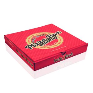 Cardboard Paper Printed Pizza Boxes Custom Folding Packaging 16x16