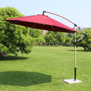 Buy Wind Resistant Garden Patio Parasols Polyester Fabric Aluminum Beach Umbrella at wholesale prices